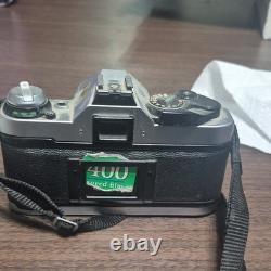 Canon AE-1 Program 35mm Film SLR Camera Black Body with Canon Lens