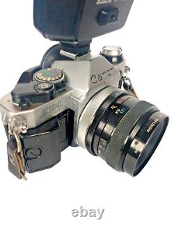 Canon AE-1 Program 35mm SLR Film Camera 11.8 50mm Lens, 28mm 2.8 Lens