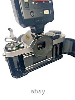 Canon AE-1 Program 35mm SLR Film Camera 11.8 50mm Lens, 28mm 2.8 Lens