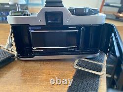 Canon AE-1 Program 35mm SLR Film Camera 50MM & 135MM Lens Flash Bag Instructions