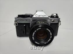 Canon AE-1 Program 35mm SLR Film Camera With50mm 11.8 Lens Film Tested & Working