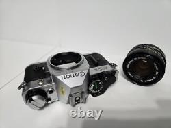 Canon AE-1 Program 35mm SLR Film Camera With50mm 11.8 Lens Film Tested & Working