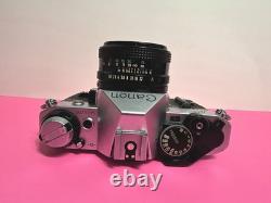 Canon AE-1 Program 35mm SLR Film Camera With50mm 11.8 Lens Film Tested & Working
