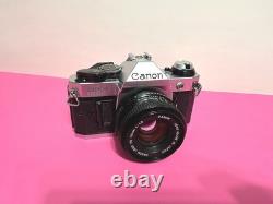 Canon AE-1 Program 35mm SLR Film Camera With50mm 11.8 Lens Film Tested & Working