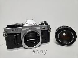 Canon AE-1 Program 35mm SLR Film Camera With50mm 11.8 Lens Film Tested & Working