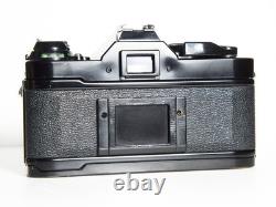 Canon AE-1 Program 35mm SLR Film Camera With 50mm FD Film Black TESTED