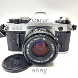 Canon AE-1 Program 35mm SLR Film Camera with 50mm Lens Kit, Tested and Working