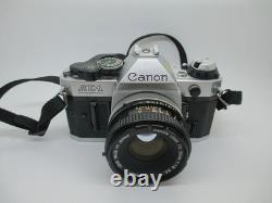 Canon AE-1 Program 35mm SLR Film Camera with 50mm Lens Kit, Tested and Working