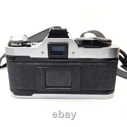 Canon AE-1 Program 35mm SLR Film Camera with 50mm Lens Kit, Tested and Working