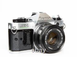 Canon AE-1 Program 35mm SLR Film Camera with 50mm f1.8 Lens Tested & Working