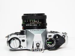 Canon AE-1 Program 35mm SLR Film Camera with 50mm f1.8 Lens Tested & Working