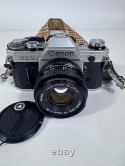 Canon AE-1 Program 35mm SLR Film Camera with 50mm f/1.8 FD Lens WORKING PERFECT