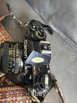 Canon AE-1 Program Black 35mm SLR NFD NFD 50mm f1.8 Film Camera Film Tested