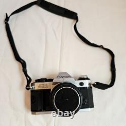 Canon AE-1 Program Black Film Camera FD NFD 50mm 1.4 Lens From JAPAN Great Cond