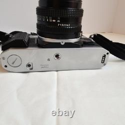 Canon AE-1 Program Black Film Camera FD NFD 50mm 1.4 Lens From JAPAN Great Cond