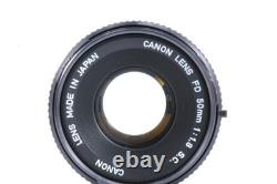 Canon AE-1 Program Black Near Mint Film Camera New FD 50mm F1.8 Lens Japan