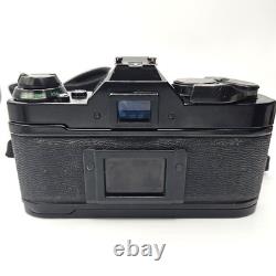 Canon AE-1 Program Black SLR Film Camera with Canon 50mm f/1.8 Lens, Tested