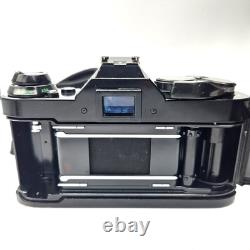 Canon AE-1 Program Black SLR Film Camera with Canon 50mm f/1.8 Lens, Tested