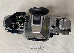 Canon AE-1 Program SLR Film Camera Body Chrome withLens Cap #1006