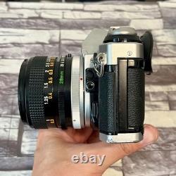 Canon AE-1 Program SLR Film Camera with Canon Lens FD 28mm F2.8 & Tamron 35-70mm