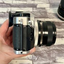 Canon AE-1 Program SLR Film Camera with Canon Lens FD 28mm F2.8 & Tamron 35-70mm