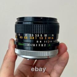 Canon AE-1 Program SLR Film Camera with Canon Lens FD 28mm F2.8 & Tamron 35-70mm
