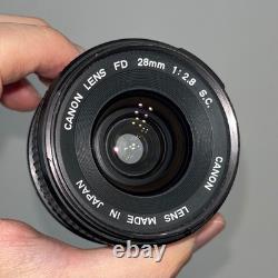 Canon AE-1 Program SLR Film Camera with Canon Lens FD 28mm F2.8 & Tamron 35-70mm