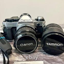 Canon AE-1 Program SLR Film Camera with Canon Lens FD 28mm F2.8 & Tamron 35-70mm