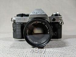 Canon AE 1 Program SLR Film With Canon 50mm 1.8 Lens