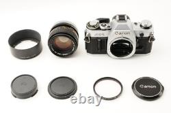 Canon AE-1 SLR 35mm Film Camera with Canon Lens FD 50mm F1.4 s. S. C. Set From Japan