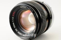 Canon AE-1 SLR 35mm Film Camera with Canon Lens FD 50mm F1.4 s. S. C. Set From Japan