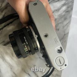 Canon AE-1 Silver SLR 35mm Film Camera FD 50mm f/1.8 Lens FROM JAPAN Tasted