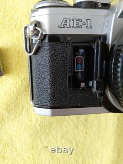 Canon AE-1 Silver SLR Film Camera with FD 50mm f/1.8 Lens