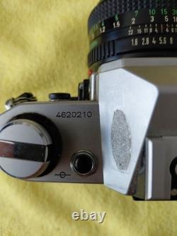 Canon AE-1 Silver SLR Film Camera with FD 50mm f/1.8 Lens