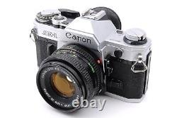 Canon AE-1 silver 35mm Film Camera New FD 50mm f/1.8 Lens Near MINT #191