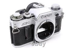 Canon AE-1 silver 35mm Film Camera New FD 50mm f/1.8 Lens Near MINT #191