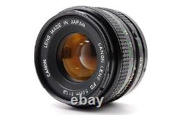 Canon AE-1 silver 35mm Film Camera New FD 50mm f/1.8 Lens Near MINT #191