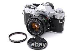 Canon AE-1 silver 35mm Film Camera New FD 50mm f/1.8 Lens Near MINT #191