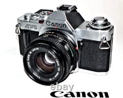 Canon AV-1 35mm film camera with SD 50mm f1.8 Lens