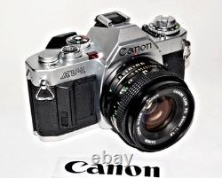Canon AV-1 35mm film camera with SD 50mm f1.8 Lens