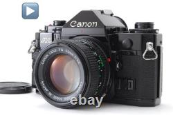 Canon A-1 35mm Film camera Body Black New FD 50mm f1.4 Lens MINT From JAPAN