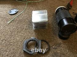 Canon A-1 35mm SLR Film Camera Black With 3 Lens Kit Filters And Carry Case
