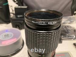 Canon A-1 35mm SLR Film Camera Black with 2X Lens, Bag, Flash & Accessories