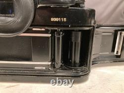 Canon A-1 35mm SLR Film Camera Black with 2X Lens, Bag, Flash & Accessories