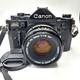 Canon A-1 A1 35mm SLR Film Camera with 50mm FD lens Kit Tested & Working Great