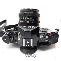 Canon A-1 A1 35mm SLR Film Camera with 50mm FD lens Kit Tested & Working Great