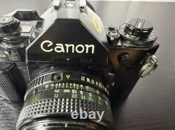 Canon A-1 Film Camera with 1.4 50mm Lens Manuals Cleaning Kit And Strap