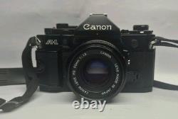 Canon A-1 Film Camera with 50mm 11.8 Lens Tested & Working
