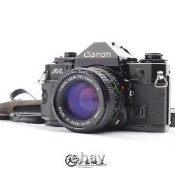 Canon A-1 MINT 35mm Film camera SLR body New FD 50mm f1.4 Lens From JAPAN