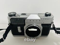 Canon Canonflex RM SLR Film Camera Super Canomatic Lens R 58mm 11.2 No. 20956